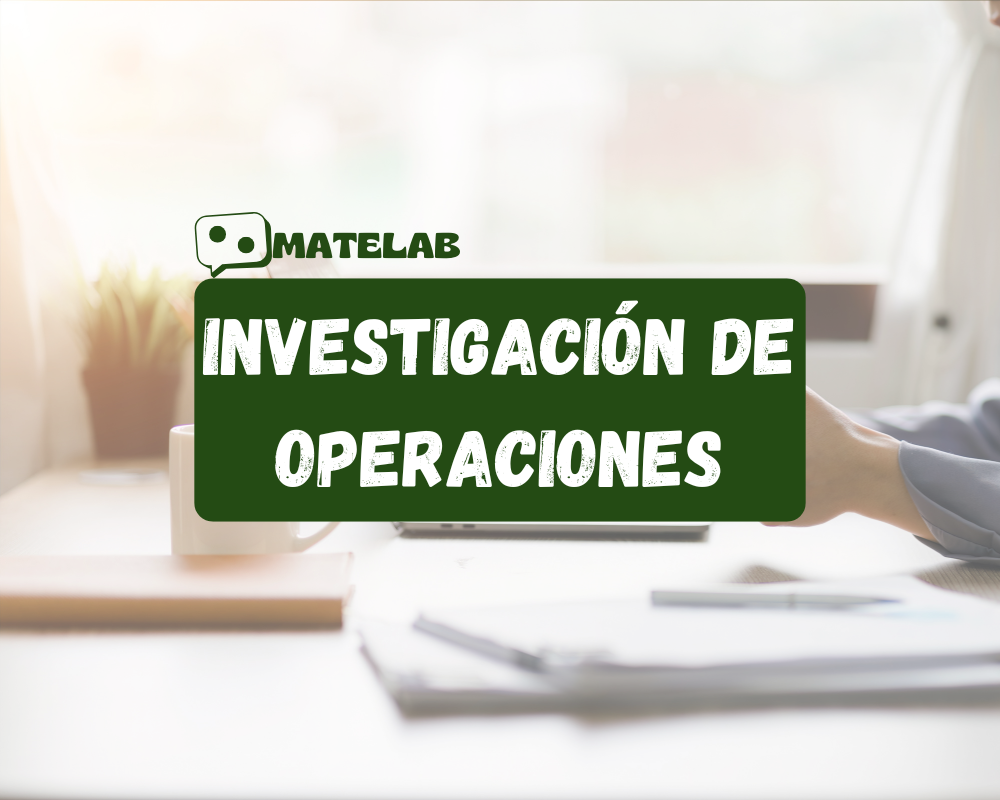 Investigación de operaciones I